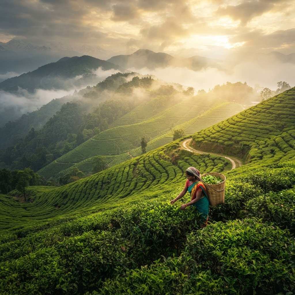 Darjeeling tea gardens — the source of Foodwud products